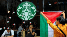 Oknum Perusak Starbucks Demo Pro-Palestina