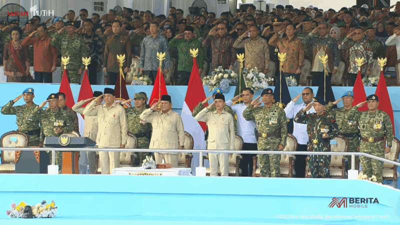 Petinggi Negara Hadiri HUT TNI ke-80