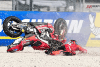 Marc Marquez Crash Lap 1 Sirkuit Mandalika 2025