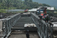 Progres Jembatan Bailey Teodhae 1 Nagekeo 