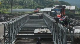 Progres Jembatan Bailey Teodhae 1 Nagekeo 