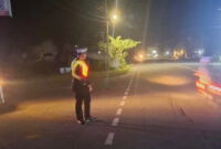 Satlantas Aceh Jaya Intensifkan Patroli Malam di Jalur Banda Aceh–Meulaboh
