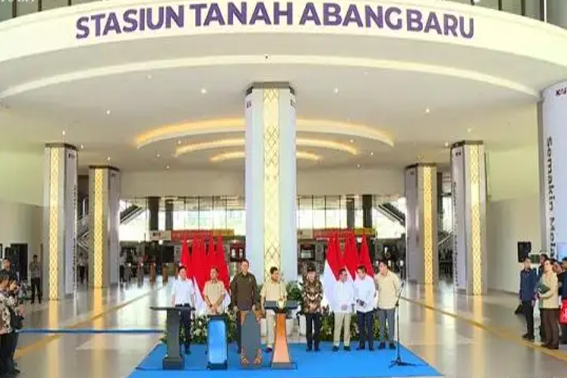 Presiden Prabowo Resmikan Stasiun Tanah Abang Baru, Simbol Modernisasi Transportasi