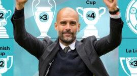 Koleksi trofi Guardiola. Foto oleh Sport Mail