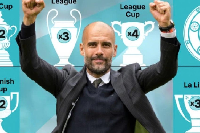 Koleksi trofi Guardiola. Foto oleh Sport Mail