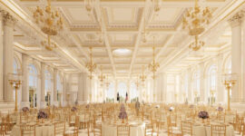 Gugatan Konservasi Sejarah AS Hantam Proyek Ballroom Trump di Gedung Putih