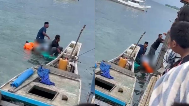 Kapal terbalik di Perairan Pangkep