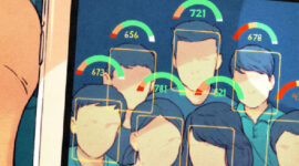 Ilustrasi dari sistem kredit sosial. Foto: BER
