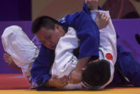 Ilustrasi judoka Indonesia Dharma I Made Sastra meraih medali emas SEA Games 2025. (Antara Foto/Muhammad Adimaja 