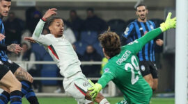 Joao Pedro membuka skor di New Balance, Bergamo, Italia pada 9 Desember. Foto: BeIN