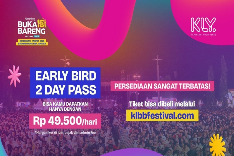 Tiket Early Bird Festival Musik KLBB 2026 di GBK Jakarta Ludes