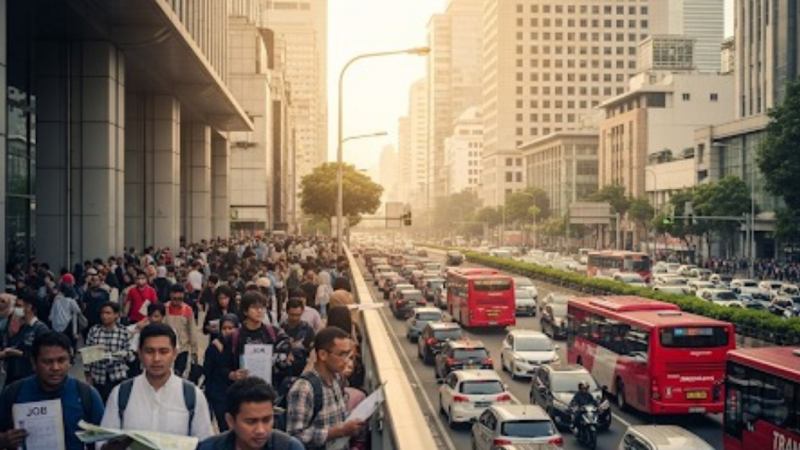Pengangguran di Jakarta Naik