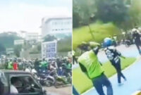 Ratusan Ojol Demo di Rektorat Unpad Jatinangor, Akses Tugu Makalangan Dibuka Lagi Sementara