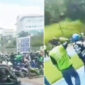 Ratusan Ojol Demo di Rektorat Unpad Jatinangor, Akses Tugu Makalangan Dibuka Lagi Sementara