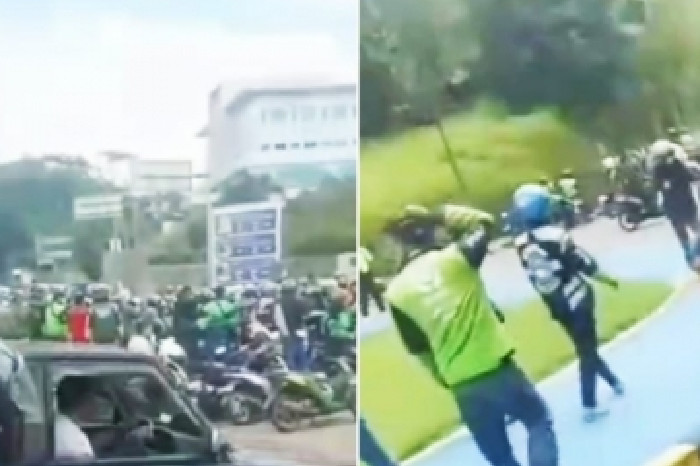 Ratusan Ojol Demo di Rektorat Unpad Jatinangor, Akses Tugu Makalangan Dibuka Lagi Sementara