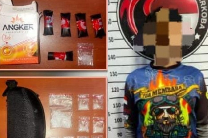 Satres Narkoba Polres Cimahi Ringkus Kurir Sabu di Cigugur Tengah